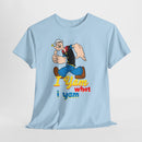 Retro Cartoon 'I Yam What I Yam' Graphic Tee