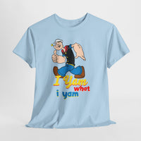 Retro Cartoon 'I Yam What I Yam' Graphic Tee