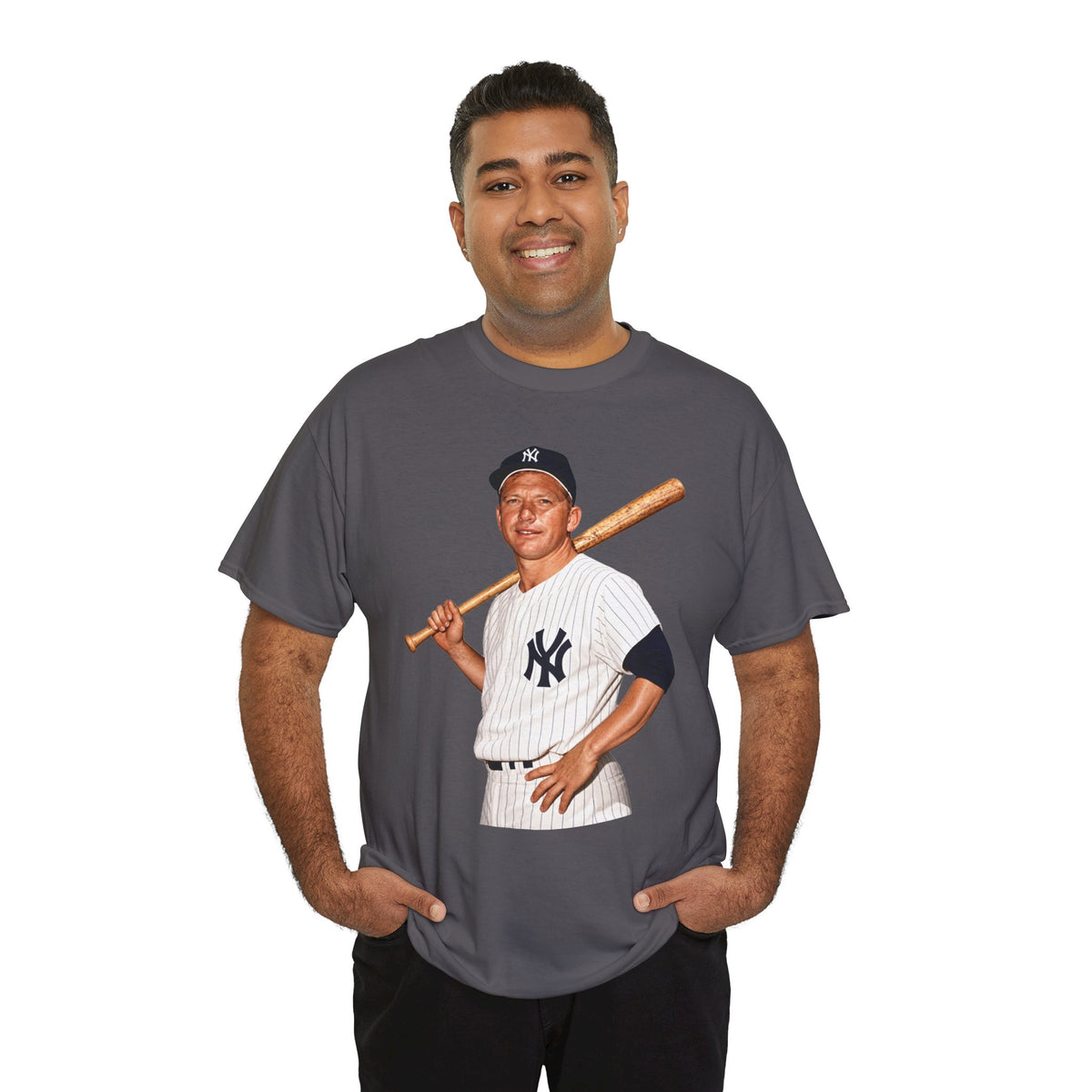 Vintage New York Yankees Baseball Player T-Shirt – Retro Batter Graphic Tee