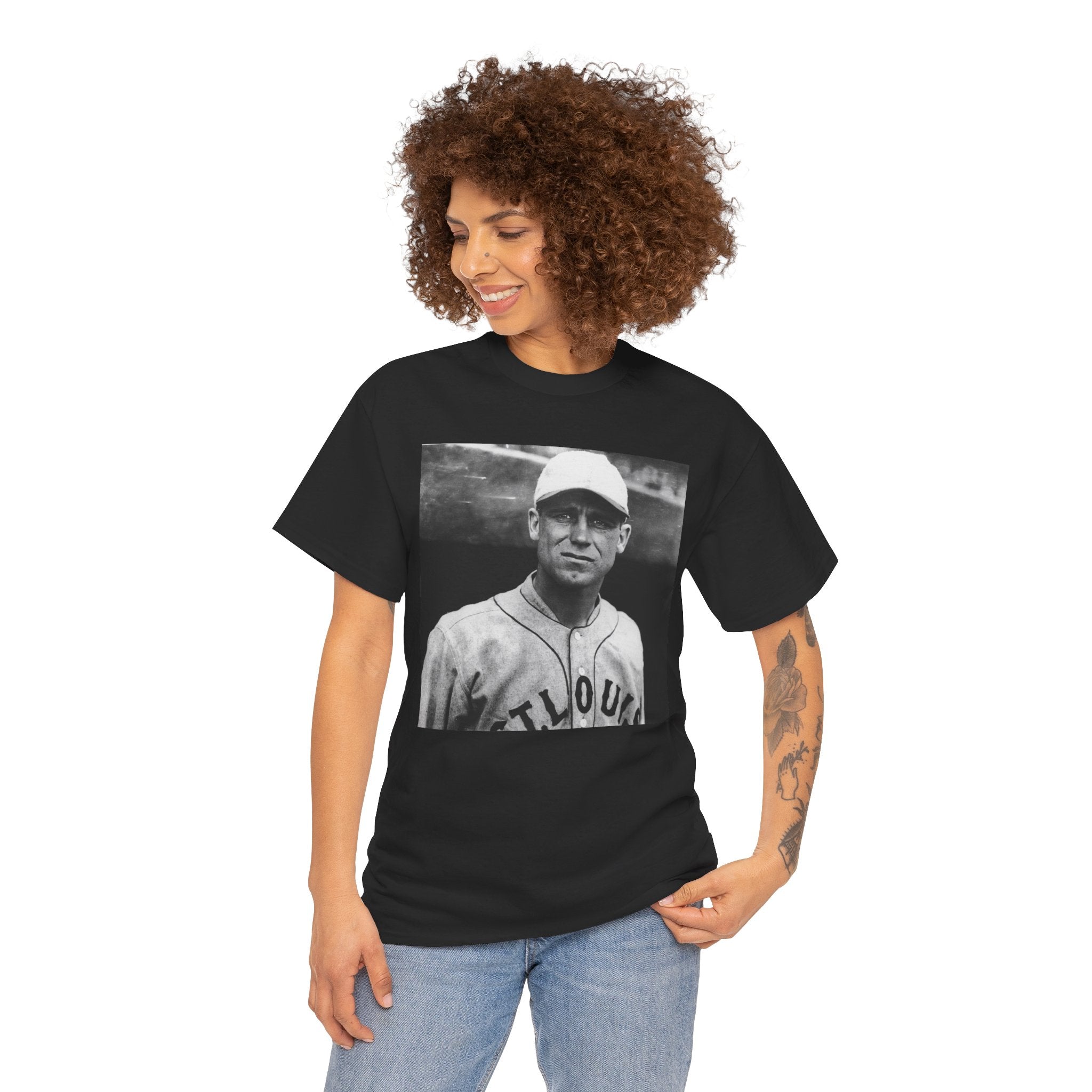 Vintage Baseball Player T-Shirt | Classic Sports Graphic Tee