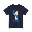 Retro Cartoon Pig 'Just Smile' T-Shirt