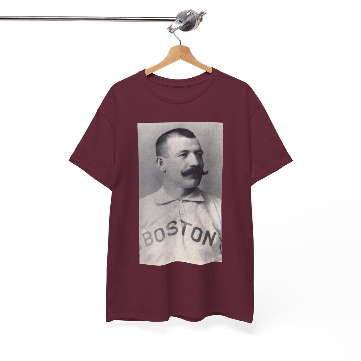 Vintage Boston Baseball Portrait T-Shirt – Retro Classic Baseball Graphic Tee
