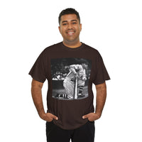 Vintage Baseball Photo T-Shirt – Classic Kneeling Player Graphic Tee