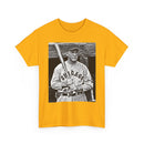 Vintage Chicago Baseball Photo T-Shirt — Retro Black & White Player Legend Tee