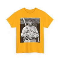 Vintage Chicago Baseball Photo T-Shirt — Retro Black & White Player Legend Tee
