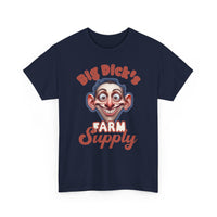 Graphic T‑Shirt — "Big Dick's Farm Supply" Vintage Cartoon Logo Tee