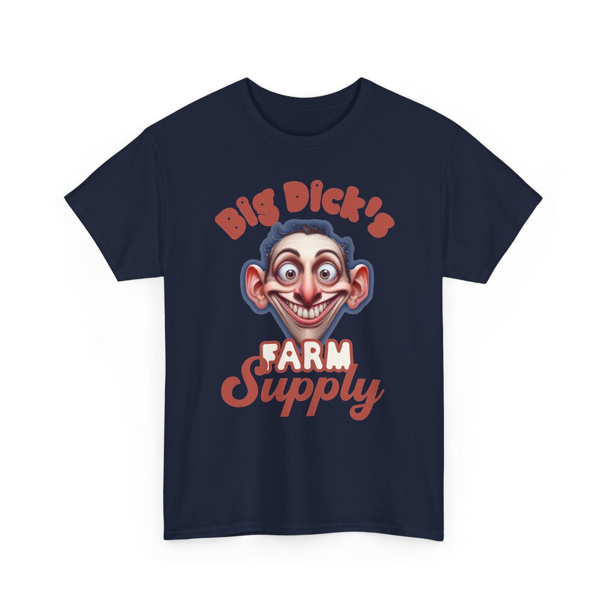 Graphic T‑Shirt — "Big Dick's Farm Supply" Vintage Cartoon Logo Tee
