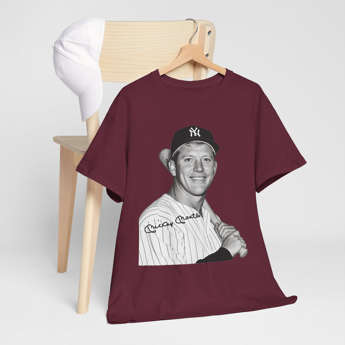Vintage Baseball T-Shirt – Signed Roger Maris Portrait Tee