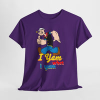 Retro Cartoon 'I Yam What I Yam' Graphic Tee