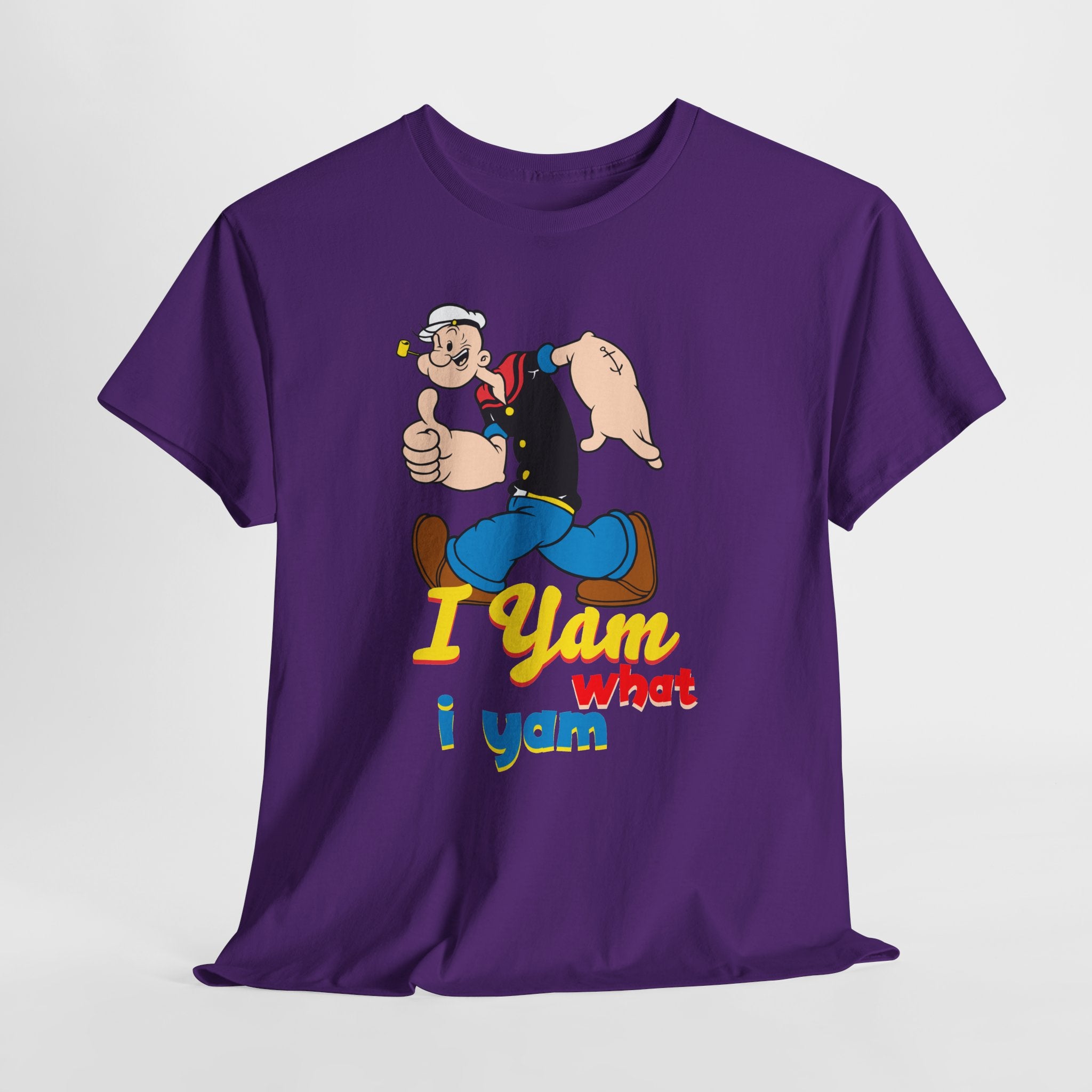 Retro Cartoon 'I Yam What I Yam' Graphic Tee