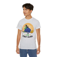 I Fly First Class — Funny Witch Halloween T-Shirt