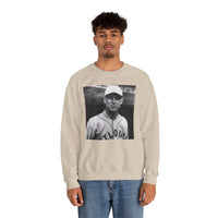 Vintage Baseball Player Sweatshirt - Classic Sports Graphic Crewneck