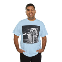 Vintage Baseball Photo T-Shirt – Classic Kneeling Player Graphic Tee