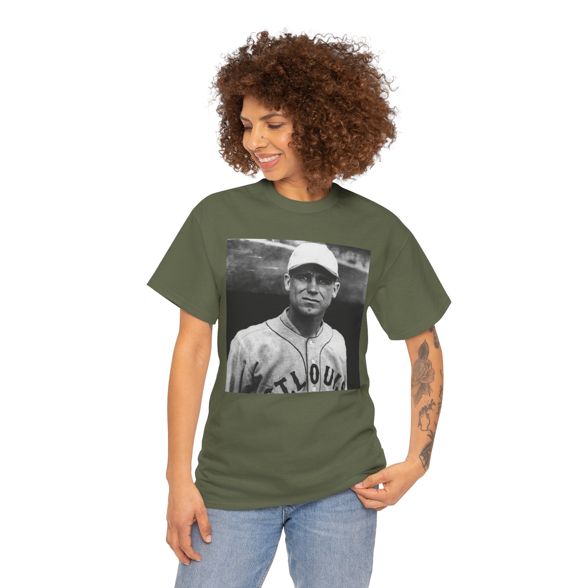 Vintage Baseball Player T-Shirt | Classic Sports Graphic Tee