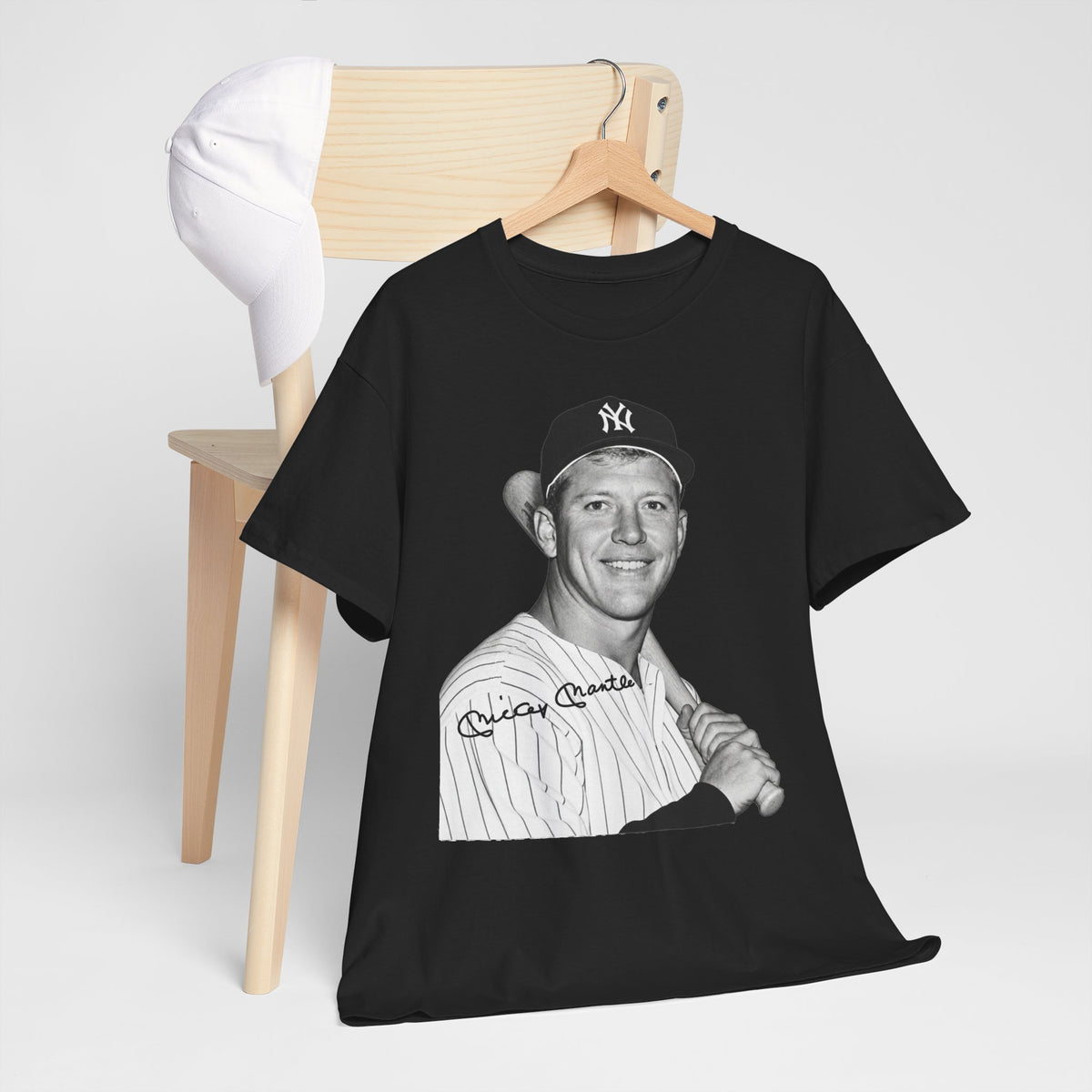Vintage Baseball T-Shirt – Signed Roger Maris Portrait Tee