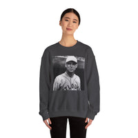 Vintage Baseball Player Sweatshirt - Classic Sports Graphic Crewneck