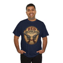 Red Revolver Graphic T-Shirt — Retro Western Guns Emblem
