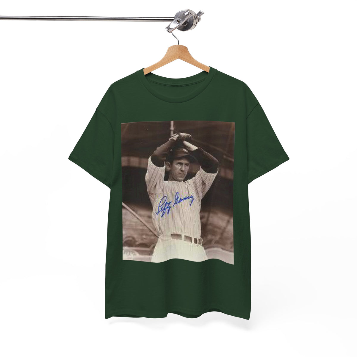 Vintage Babe Ruth Signed Photo T-Shirt — Retro Baseball Autograph Graphic Tee