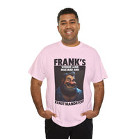 Graphic Tee — "Frank's Weenie Land Mustard and Kraut Mandatory" Retro Character T-Shirt