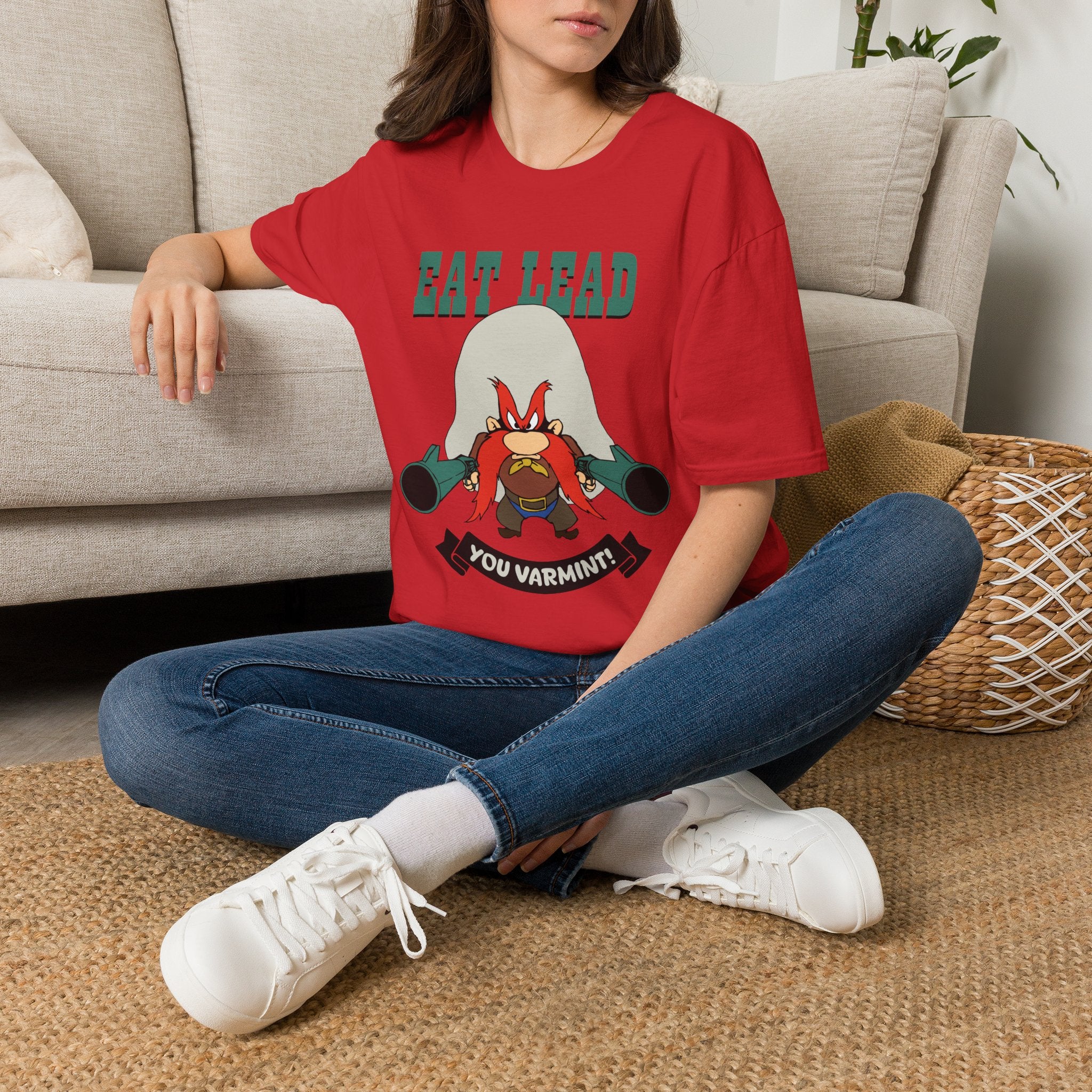 Eat Lead Varmint T-Shirt — Funny Looney Tunes-Inspired Graphic Tee