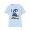 I Fly First Class T‑Shirt — Funny Travel Graphic Tee