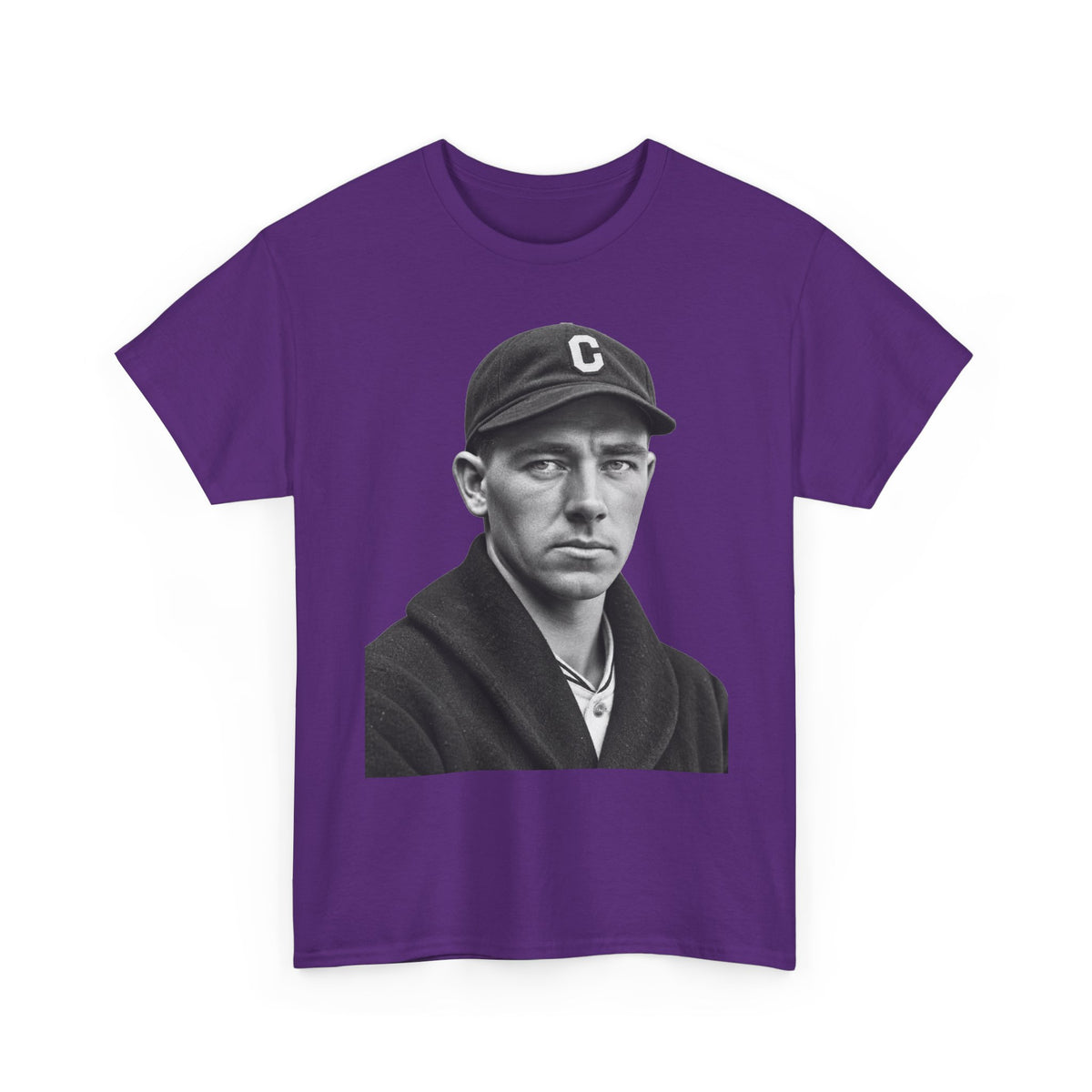 Vintage Baseball Player Portrait Tee