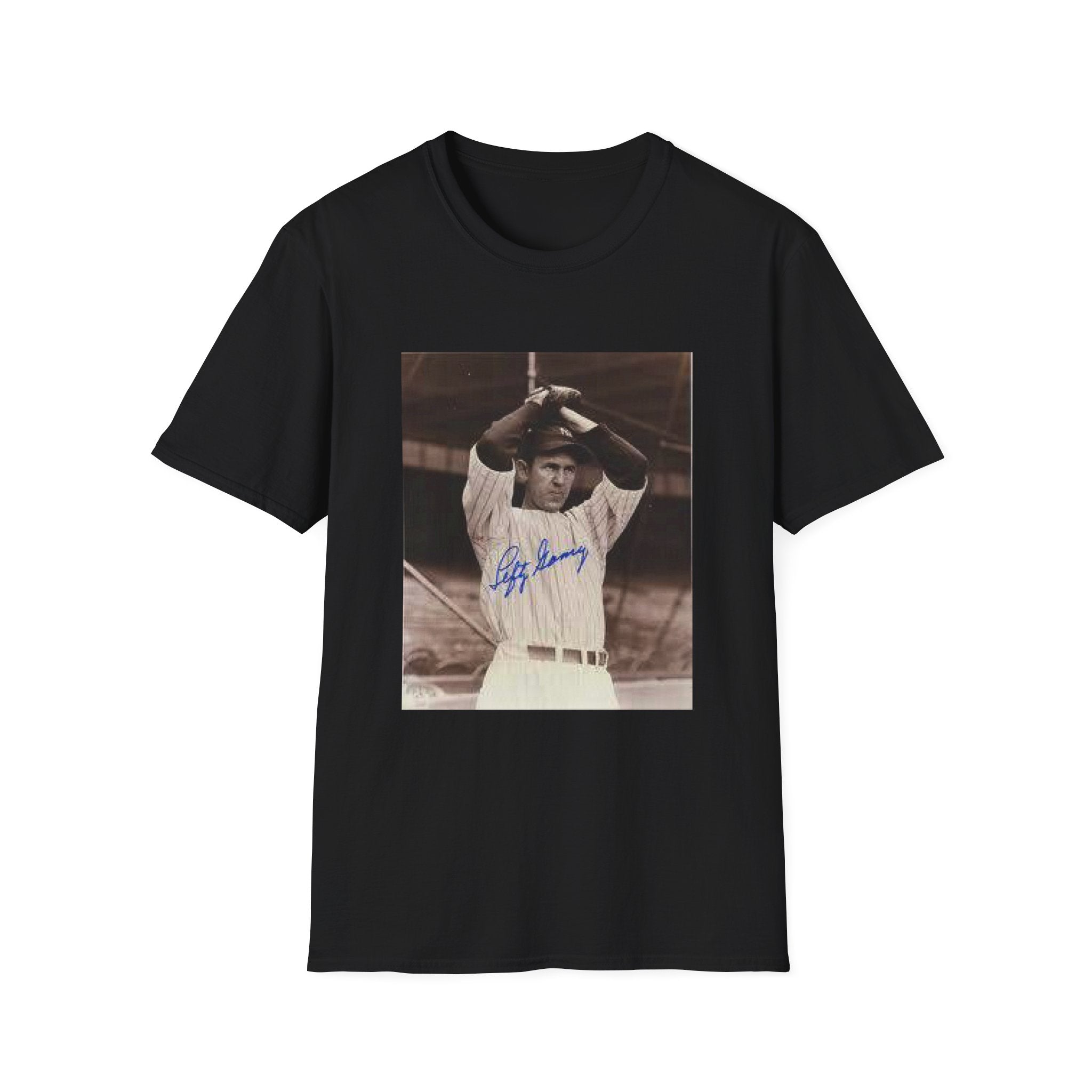 Vintage Baseball Photo T-Shirt — Iconic Signed Player Graphic Tee