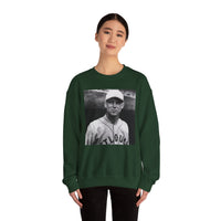 Vintage Baseball Player Sweatshirt - Classic Sports Graphic Crewneck