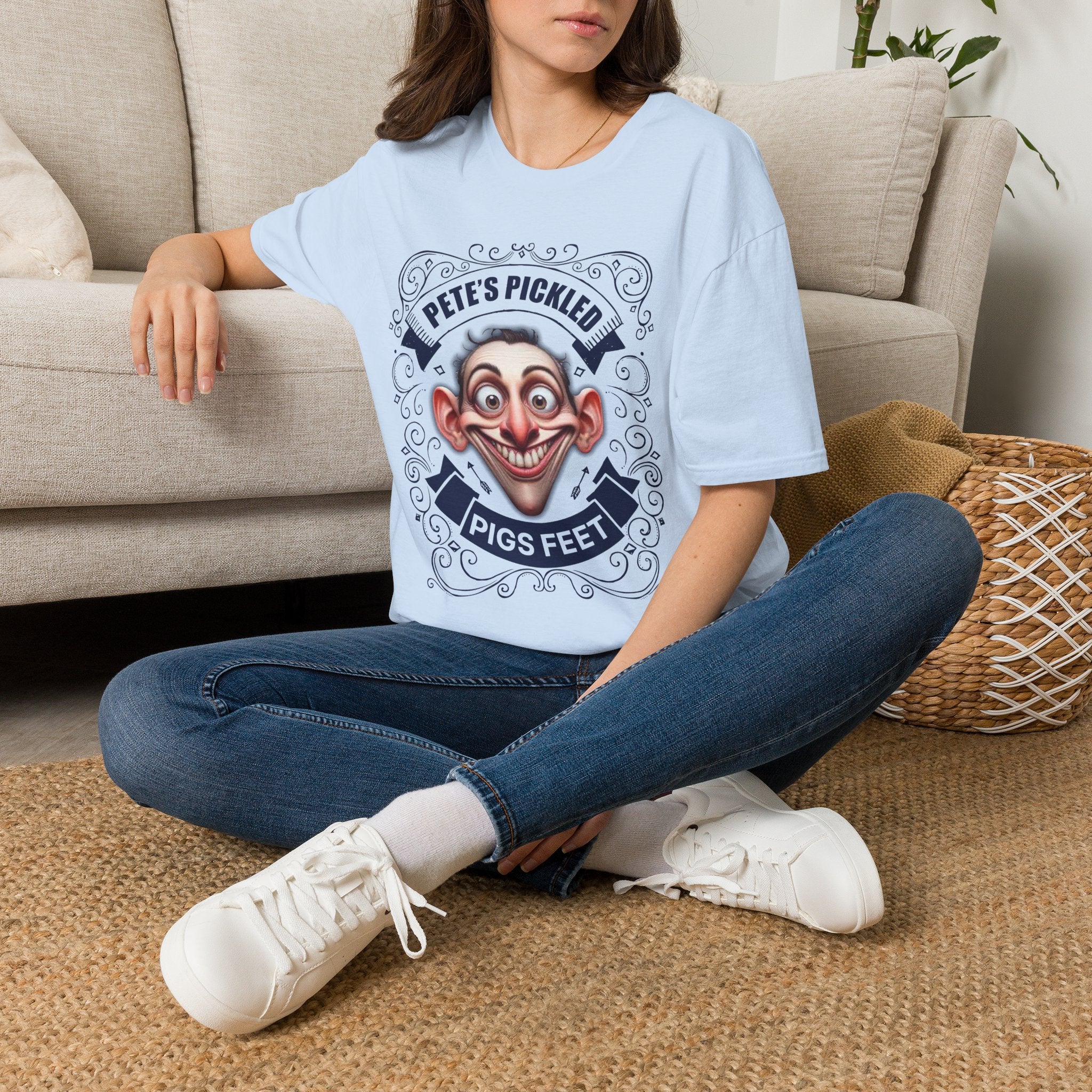Pete’s Pickled Pigs Feet T-Shirt — Retro Carnival Novelty Tee