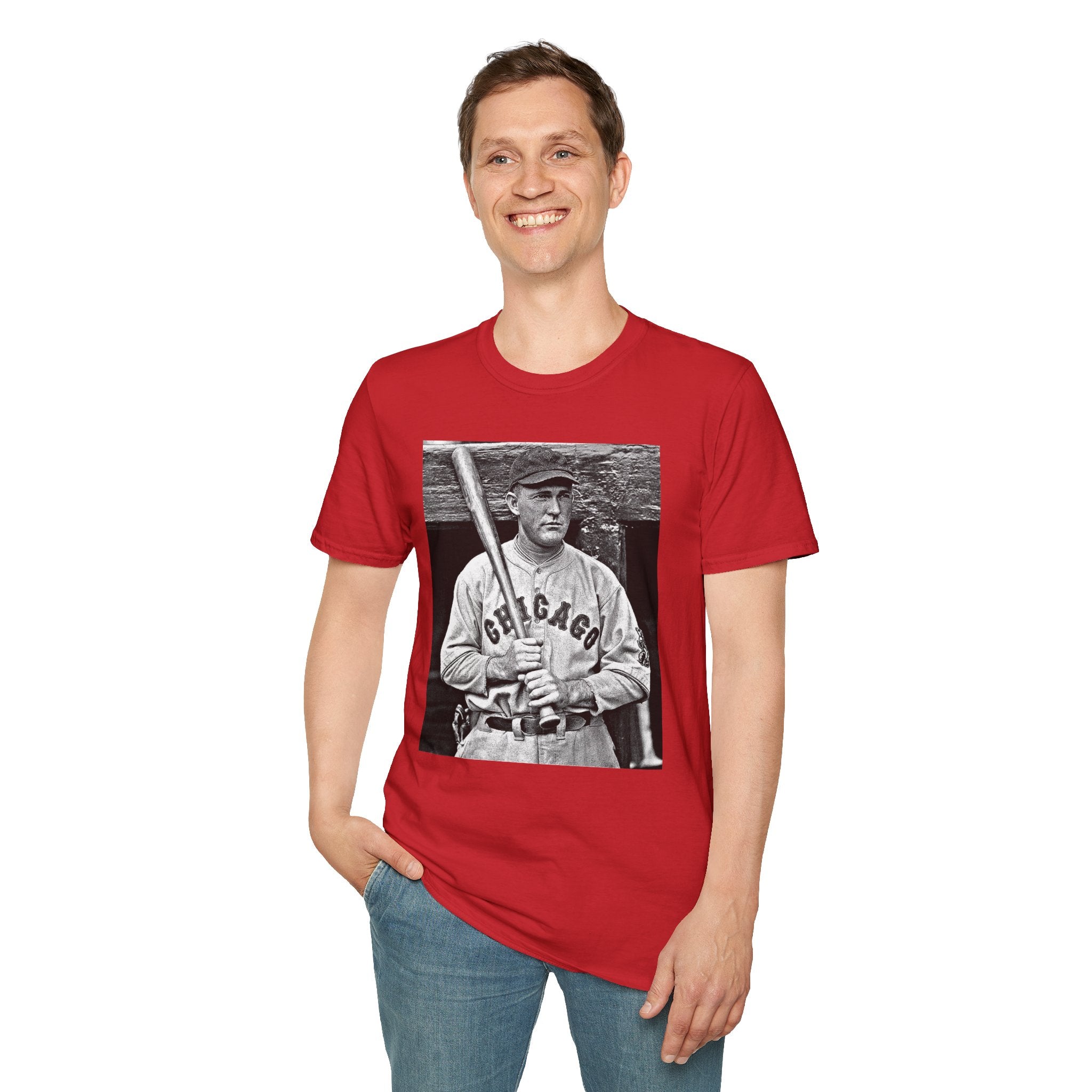 Vintage Cricket Player Photo T-Shirt — Retro Sports Tee