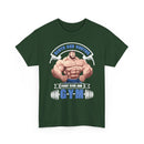 Gym T-Shirt — "Strong & Unstoppable: Built by the Gym" Muscle Fitness Tee