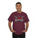 Red Revolver Graphic Tee — Retro Western Guns Logo T-Shirt