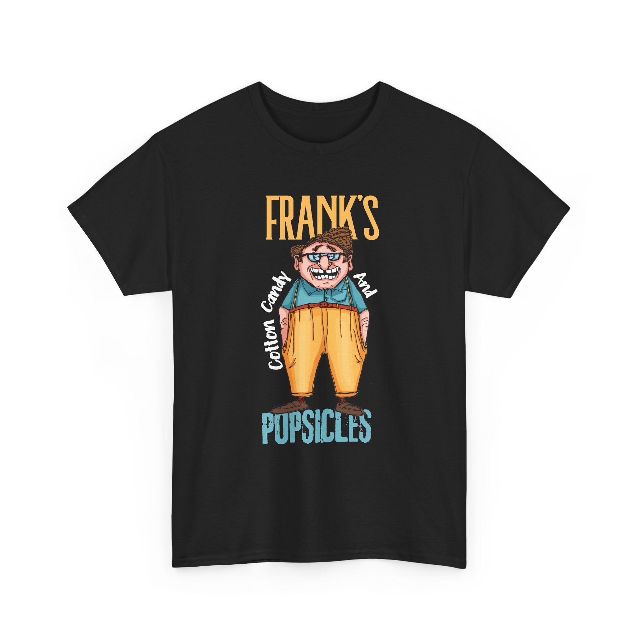 Frank's Cotton Candy & Popsicles T-Shirt – Funny Retro Cartoon Graphic Tee