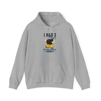 I Had 3 RBIs In the World Series Funny Baseball Fan Retro Cartoon Graphic Hoodie