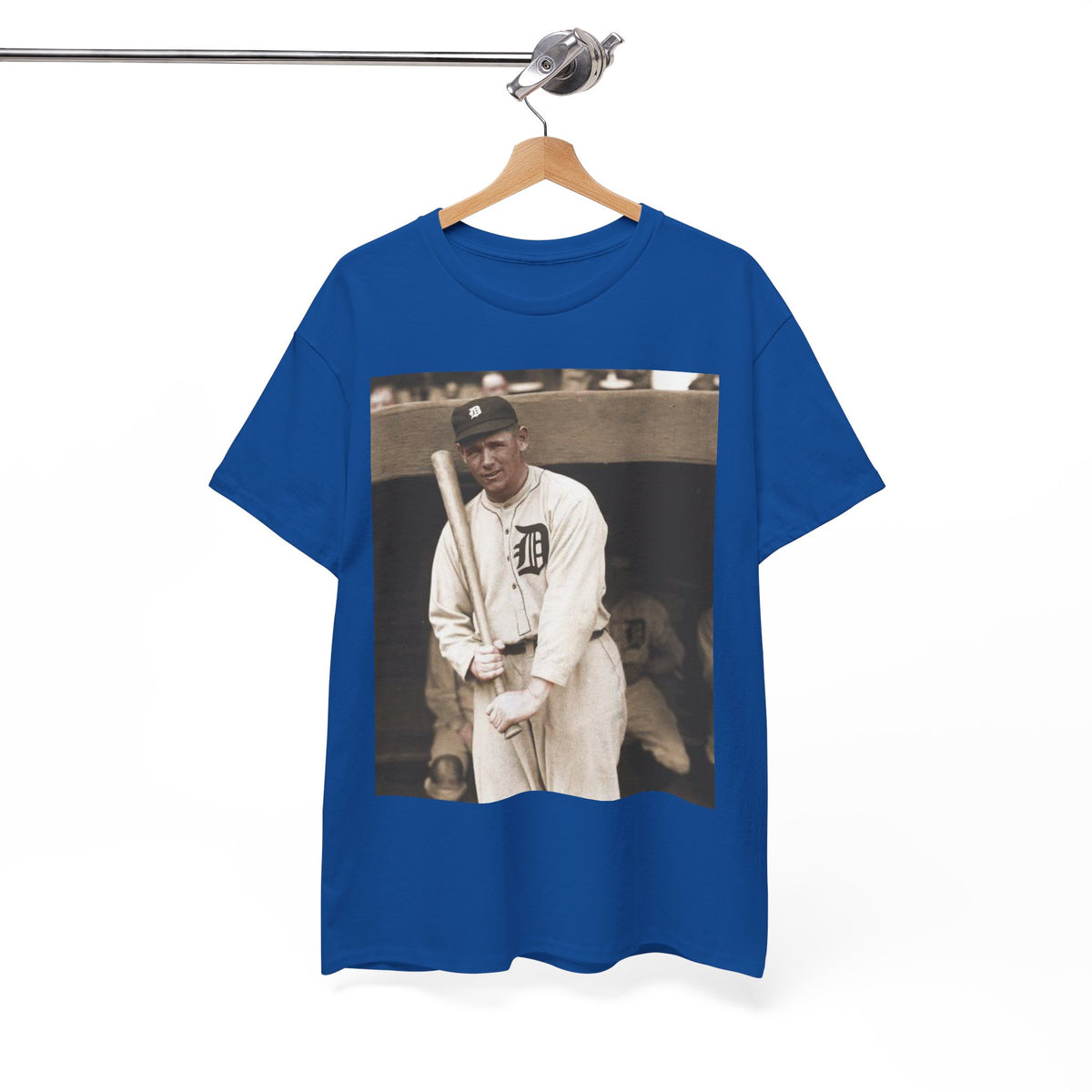 Vintage Detroit Baseball Photo T-Shirt — Retro Sports Legend Graphic Tee