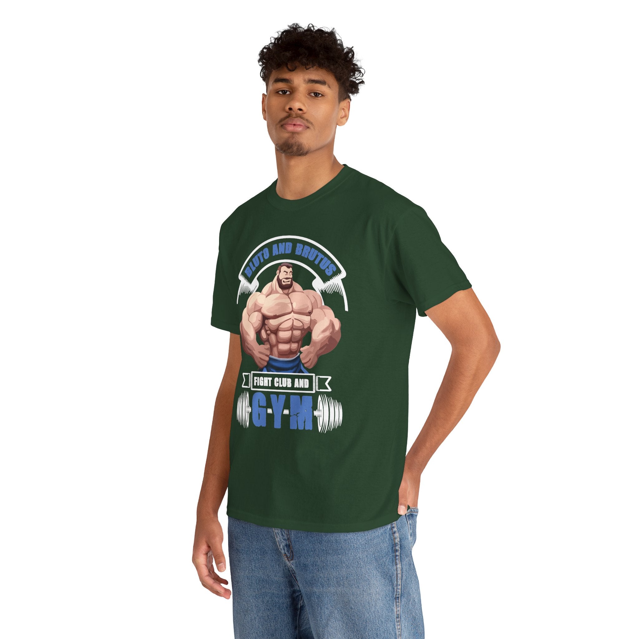 Gym T-Shirt — "Strong & Unstoppable: Built by the Gym" Muscle Fitness Tee