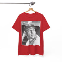 Vintage Baseball Portrait T-Shirt – Classic Retro Player Tee