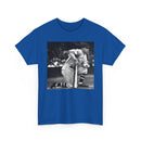 Vintage Baseball Photo T-Shirt – Classic Kneeling Player Graphic Tee