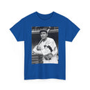 Retro Baseball Player T-Shirt - Old School Black & White Classic Legend Tee