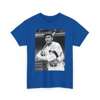 Retro Baseball Player T-Shirt - Old School Black & White Classic Legend Tee