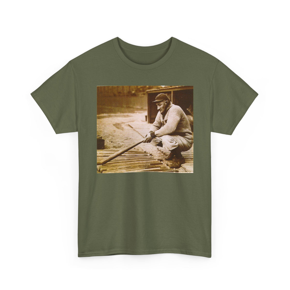 Vintage Baseball Photo T-Shirt – Retro Classic Baseball Player Tee