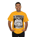 Vintage Chicago Baseball Photo T-Shirt — Retro Black & White Player Legend Tee