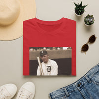 Vintage Baseball Photo T-Shirt — Classic Detroit Tigers Player Portrait