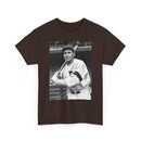 Retro Baseball Player T-Shirt - Old School Black & White Classic Legend Tee