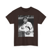 Retro Baseball Player T-Shirt - Old School Black & White Classic Legend Tee
