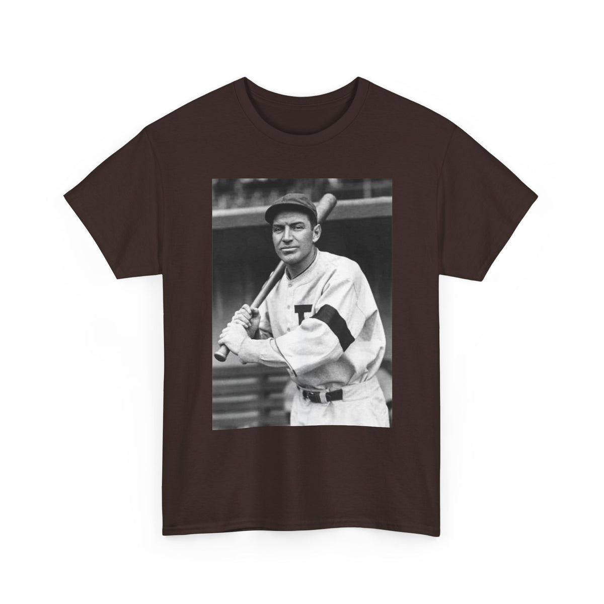 Retro Baseball Player T-Shirt - Old School Black & White Classic Legend Tee