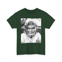 Vintage Baseball Catcher Portrait T-Shirt – Sports Tee