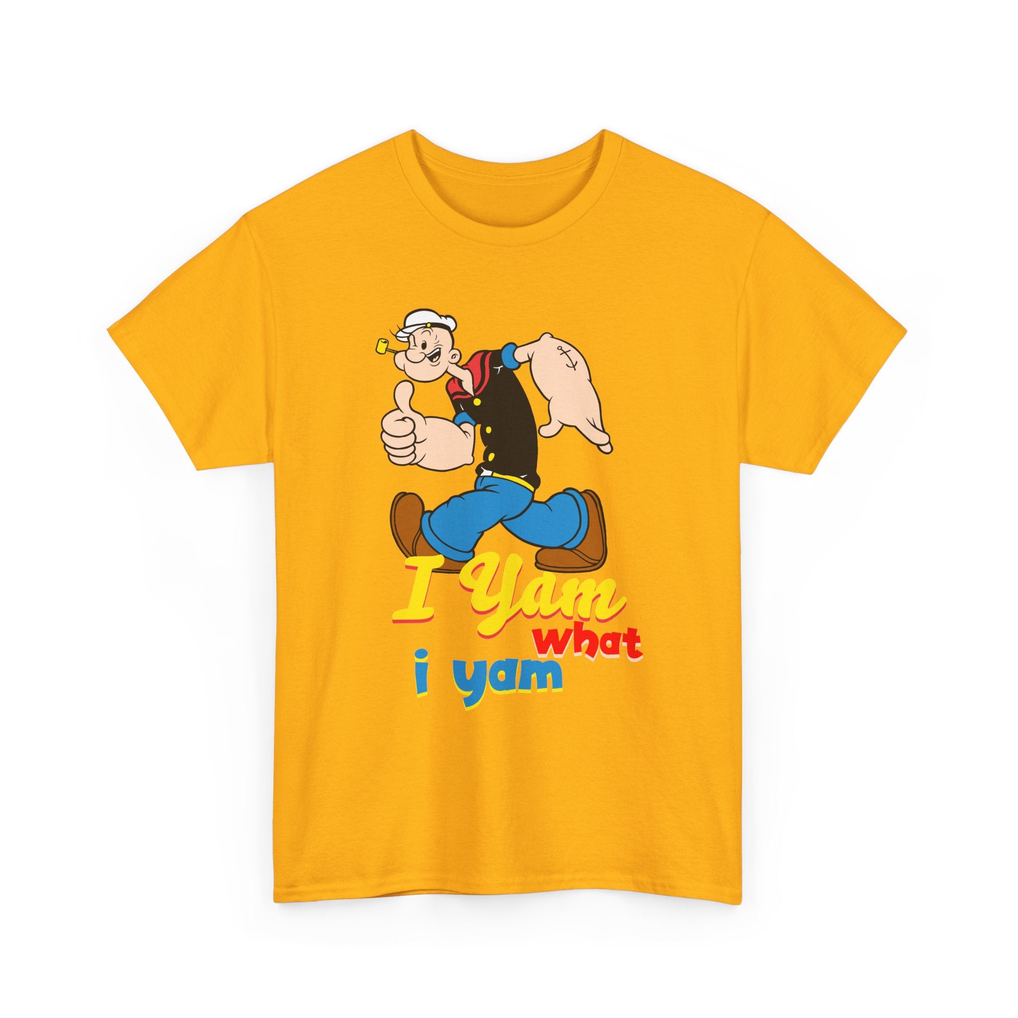 Retro Cartoon 'I Yam What I Yam' Graphic Tee