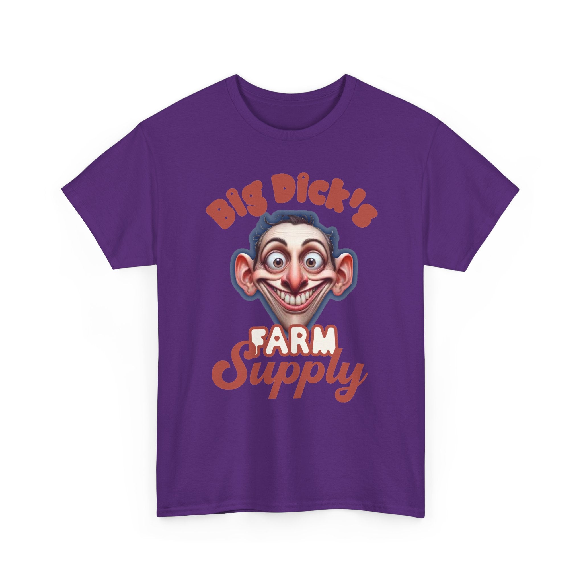 Graphic T‑Shirt — "Big Dick's Farm Supply" Vintage Cartoon Logo Tee