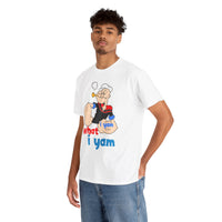 Popeye "I Yam What I Yam" Graphic Tee — Retro Cartoon Sailor Humor T-Shirt